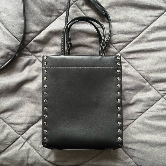 Coach | Bags | Mini Cashin Tote With Crystal Rivets | Poshmark